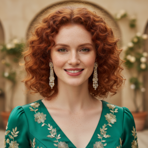 Diadeep Long American Diamond Earrings for Women | Rhodium & Gold-Plated CZ Dangler Earrings | Wedding, Party & Festive Wear Jewellery | Designer Artificial Earrings India